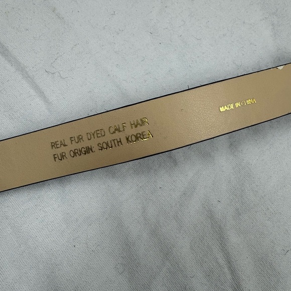 Kate Spade New York In the Loop Polka Dot Bow Belt Calf Hair Leather L - Picture 7 of 8